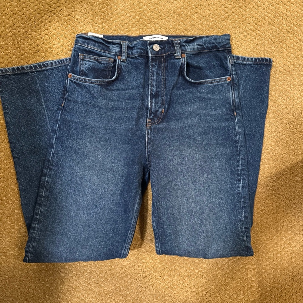 Reformation Liza Ultra High Rise Straight Jean size 29